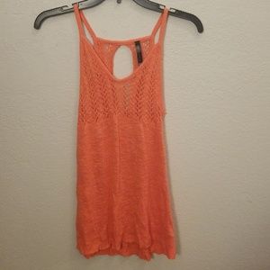 Coral Knitted Top